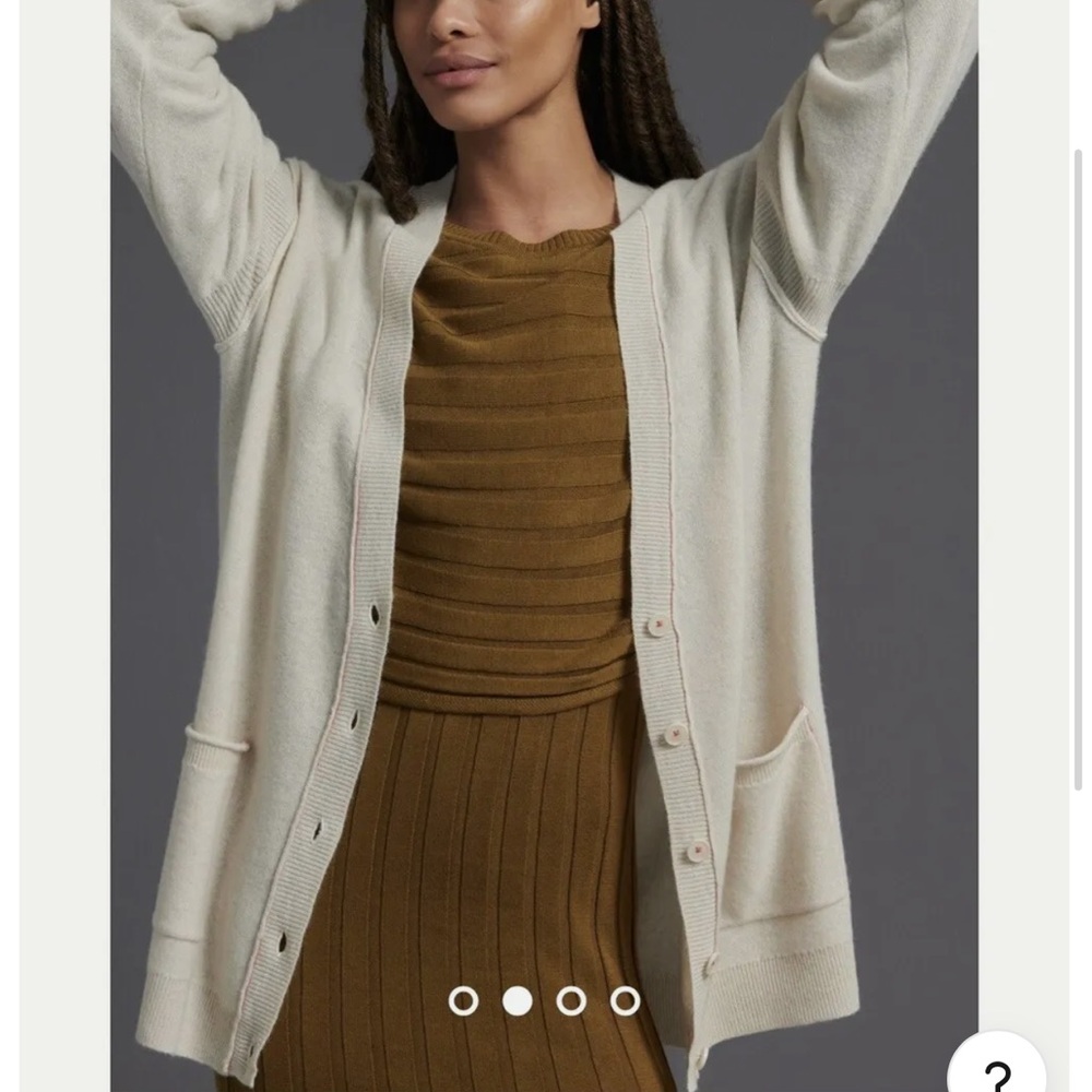 Anthropologie-Pilcro Cashmere Kelly Boyfriend Cardigan